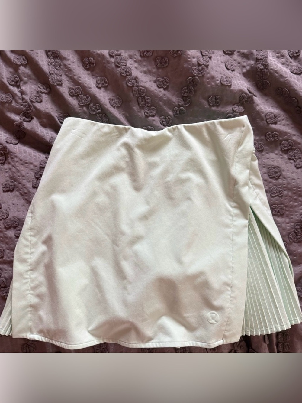 Lululemon Light Mint Pleated Side Panel Skirt size 2